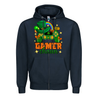 Navy Gamer chaun st.patricks day Zipper Hoodie - Neo Western