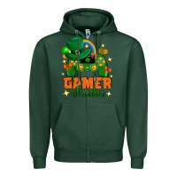 Sports Green Gamer chaun st.patricks day Zipper Hoodie - Neo Western