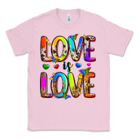 Bubblegum Pink love is love Classic Tee - Zillion Design Studio