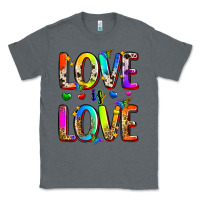 Charcoal Heather love is love Classic Tee - Zillion Design Studio
