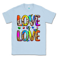 Dusty Blue love is love Classic Tee - Zillion Design Studio