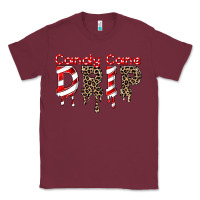 Burgundy candy cane drip Classic Tee - FaDigitalArtStudio