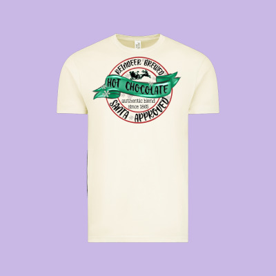 Vintage Tee reindeer brewed santa approved