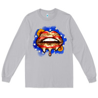 Moon Dust leopard american flag lips Long Sleeve Tee - Zillion Design Studio