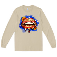 Mushroom leopard american flag lips Long Sleeve Tee - Zillion Design Studio