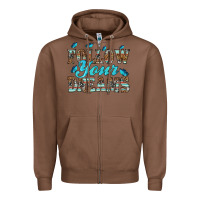 Chestnut follow your dreams Zipper Hoodie - HRA Design Shop