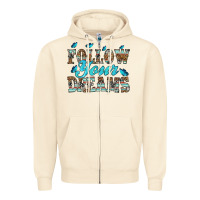 Sandshell follow your dreams Zipper Hoodie - HRA Design Shop