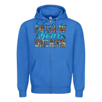 True Royal follow your dreams Zipper Hoodie - HRA Design Shop