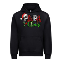 Black Papa Claus with christmas lights and mistletoe Urban Hoodie - NancyCooperArtShop
