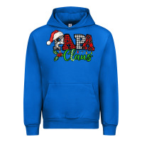 Cobalt Papa Claus with christmas lights and mistletoe Urban Hoodie - NancyCooperArtShop