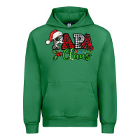 Emerald Papa Claus with christmas lights and mistletoe Urban Hoodie - NancyCooperArtShop