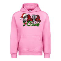 Fuchsia Pink Papa Claus with christmas lights and mistletoe Urban Hoodie - NancyCooperArtShop