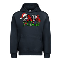 Navy Papa Claus with christmas lights and mistletoe Urban Hoodie - NancyCooperArtShop
