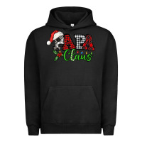 Pigment Black Papa Claus with christmas lights and mistletoe Urban Hoodie - NancyCooperArtShop