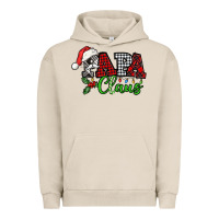 Pigment French Oak Papa Claus with christmas lights and mistletoe Urban Hoodie - NancyCooperArtShop