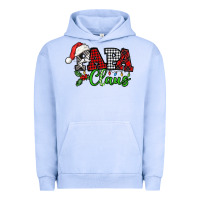 Pigment Grape Ice Papa Claus with christmas lights and mistletoe Urban Hoodie - NancyCooperArtShop