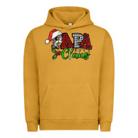 Pigment Peanut Butter Papa Claus with christmas lights and mistletoe Urban Hoodie - NancyCooperArtShop