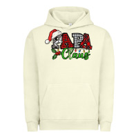 Pigment Pistachio Papa Claus with christmas lights and mistletoe Urban Hoodie - NancyCooperArtShop