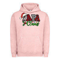 Pigment Salmon Papa Claus with christmas lights and mistletoe Urban Hoodie - NancyCooperArtShop