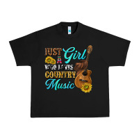 Black just a girl who loves country music Urban Heavy Tee - texasbilliewilder