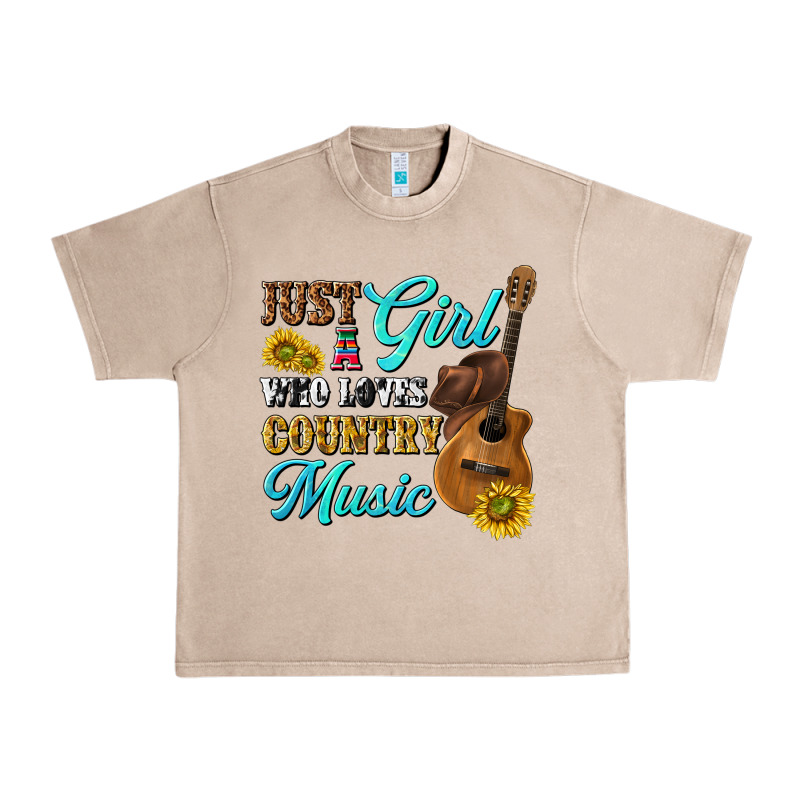 Just A Girl Who Loves Country Music Urban Heavy Tee by texasbilliewilder | Teevron