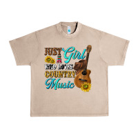 French Oak just a girl who loves country music Urban Heavy Tee - texasbilliewilder