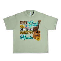 Oil Green just a girl who loves country music Urban Heavy Tee - texasbilliewilder