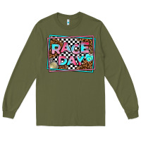 Army Green race day Long Sleeve Tee - AdoDesignShop