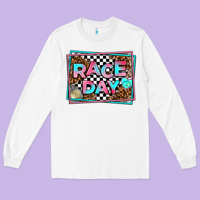 Race Day Long Sleeve Tee Designed By Adodesignshop