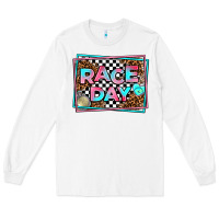 White race day Long Sleeve Tee - AdoDesignShop