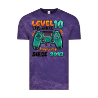 Cloud Purple level 10 unlocked awesome since 2013 Vintage Tee - MaliasSmallBusiness