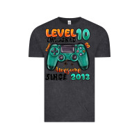 Vintage Black level 10 unlocked awesome since 2013 Vintage Tee - MaliasSmallBusiness