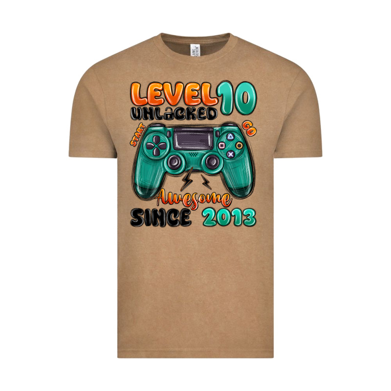 Level 10 Unlocked Awesome Since 2013 Vintage Tee by MaliasSmallBusiness | Teevron