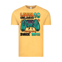 Vintage Mustard level 10 unlocked awesome since 2013 Vintage Tee - MaliasSmallBusiness