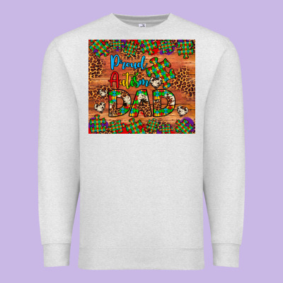 Proud Autism Dad Premium Sweatshirt Designed By Artiststas