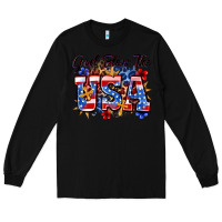 Black god bless the usa Long Sleeve Tee - Zillion Design Studio