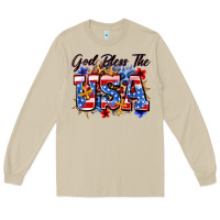 Mushroom god bless the usa Long Sleeve Tee - Zillion Design Studio