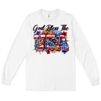 White god bless the usa Long Sleeve Tee - Zillion Design Studio