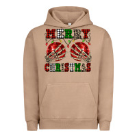 Pigment Burro Merry Christmas skeleton hands boobs Urban Hoodie - NancyCooperArtShop