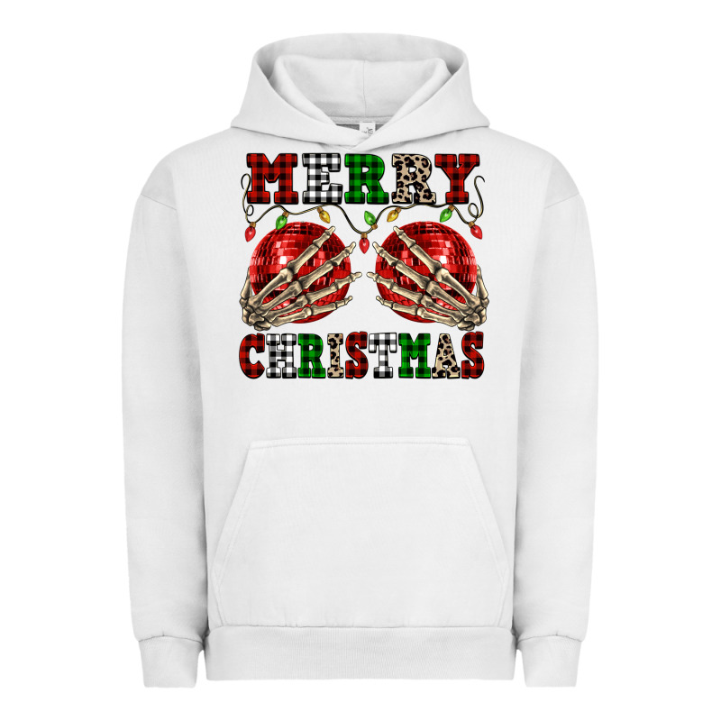 Merry Christmas Skeleton Hands Boobs Urban Hoodie by NancyCooperArtShop | Teevron