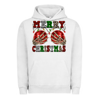 Pigment Lunar Rock Merry Christmas skeleton hands boobs Urban Hoodie - NancyCooperArtShop