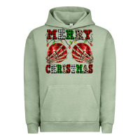 Pigment Oil Green Merry Christmas skeleton hands boobs Urban Hoodie - NancyCooperArtShop