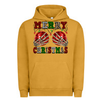 Pigment Peanut Butter Merry Christmas skeleton hands boobs Urban Hoodie - NancyCooperArtShop