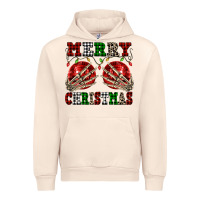 Sandshell Merry Christmas skeleton hands boobs Urban Hoodie - NancyCooperArtShop
