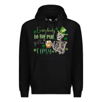 Black everybody in the pub gettin' tipsy Premium Hoodie - MaliasSmallBusiness
