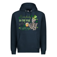 Navy everybody in the pub gettin' tipsy Premium Hoodie - MaliasSmallBusiness