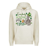 Oatmeal Heather everybody in the pub gettin' tipsy Premium Hoodie - MaliasSmallBusiness