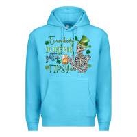 Ocean Blue everybody in the pub gettin' tipsy Premium Hoodie - MaliasSmallBusiness
