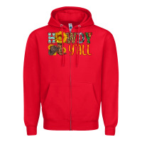 Red howdy y all Zipper Hoodie - HRA Design Shop