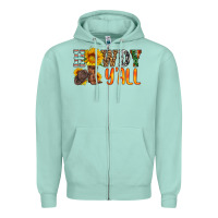 Seafoam howdy y all Zipper Hoodie - HRA Design Shop